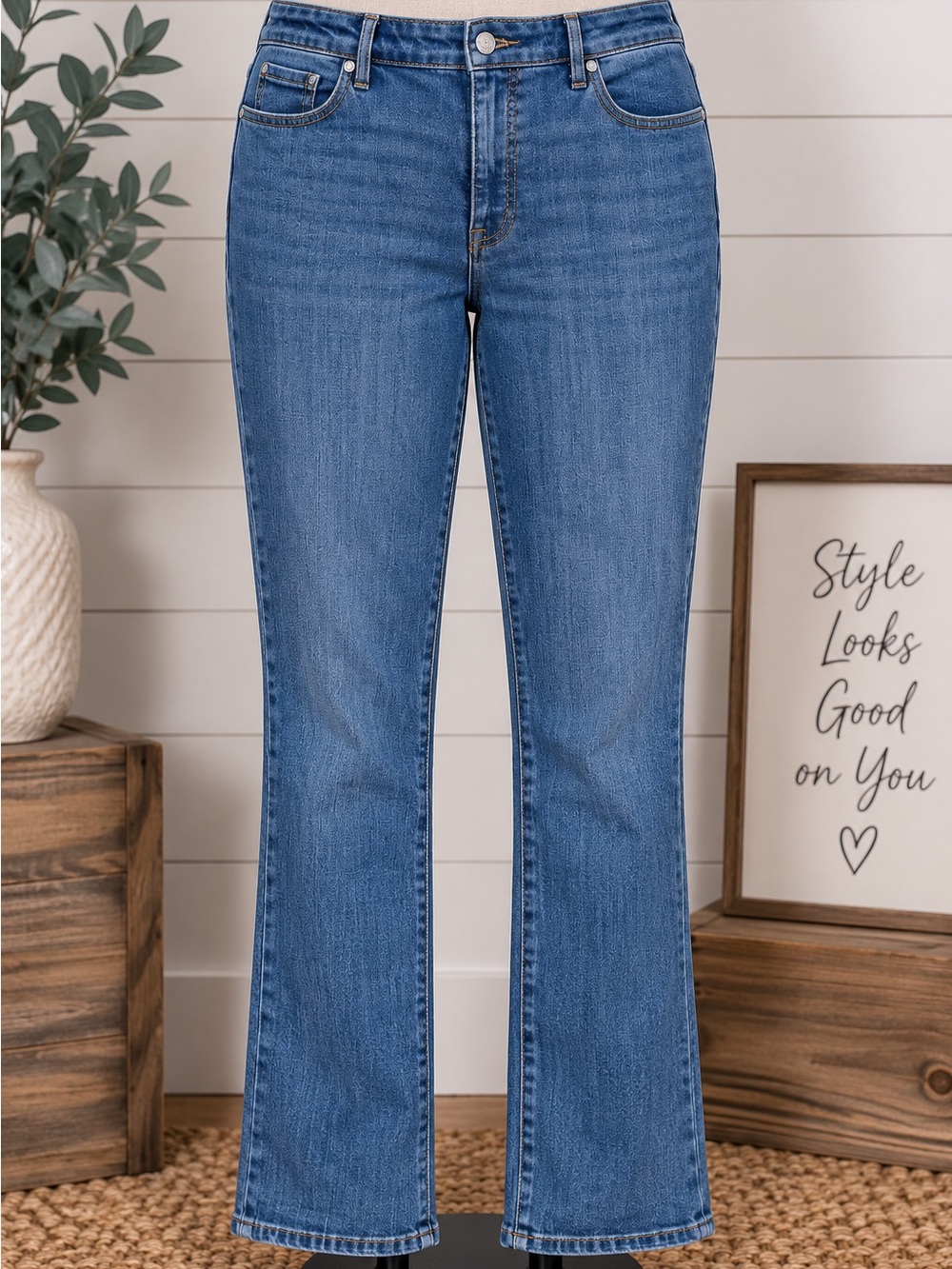 Talbots Medium Blue Flare Jeans